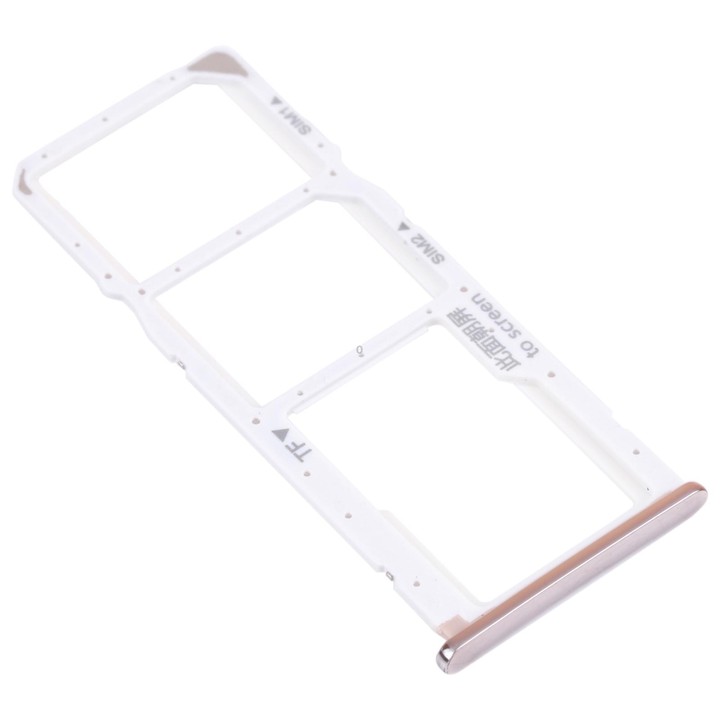 SIM Card Tray + SIM Card Tray + Micro SD Card Tray for Huawei Y7 Pro 2018 (Silver)