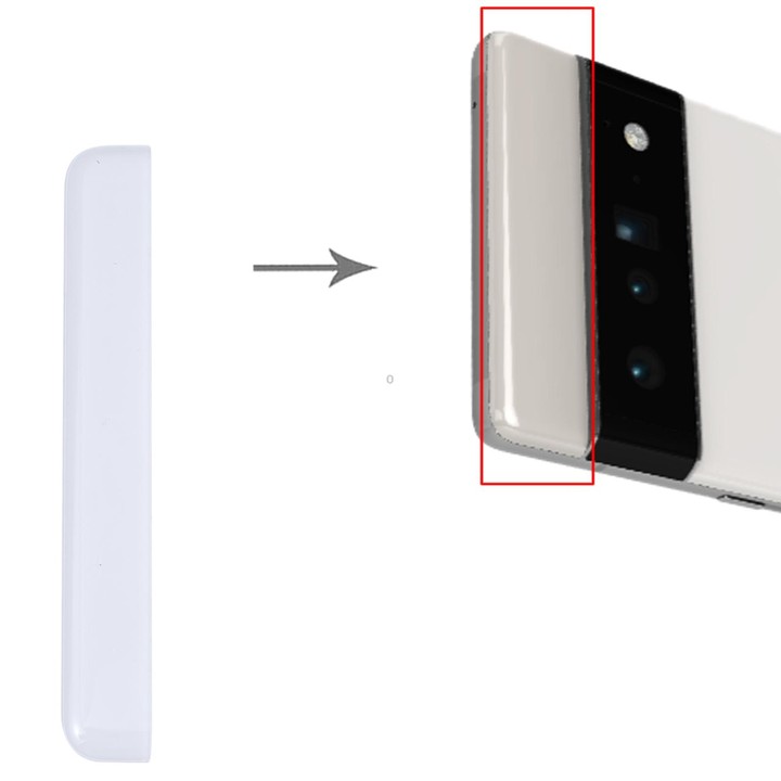 Front Upper Top Back Cover for Google Pixel 6a (White)