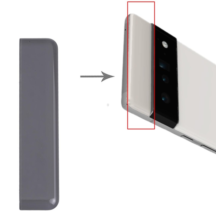 Front Upper Top Back Cover for Google Pixel 6 Pro (Black)