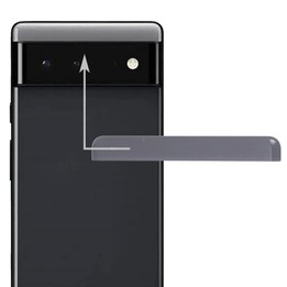 Front Upper Top Back Cover for Google Pixel 6 (Black)