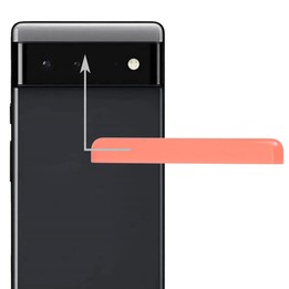 Front Upper Top Back Cover for Google Pixel 6 (Red)
