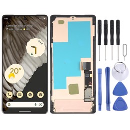 For Google Pixel 7 Pro GV4BC GE2AE Original AMOLED LCD Screen Digitizer Full Assembly with Frame (Black)