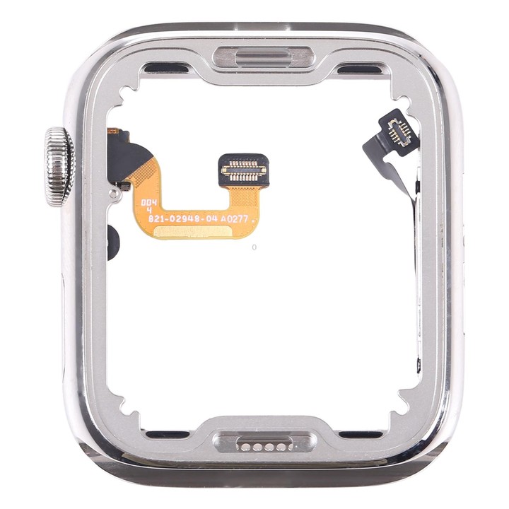 For Apple Watch Series 6 44mm LTE Version Stainless Steel Middle Frame Bezel Plate with Loudspeaker / Power / Rotating Shaft Fle