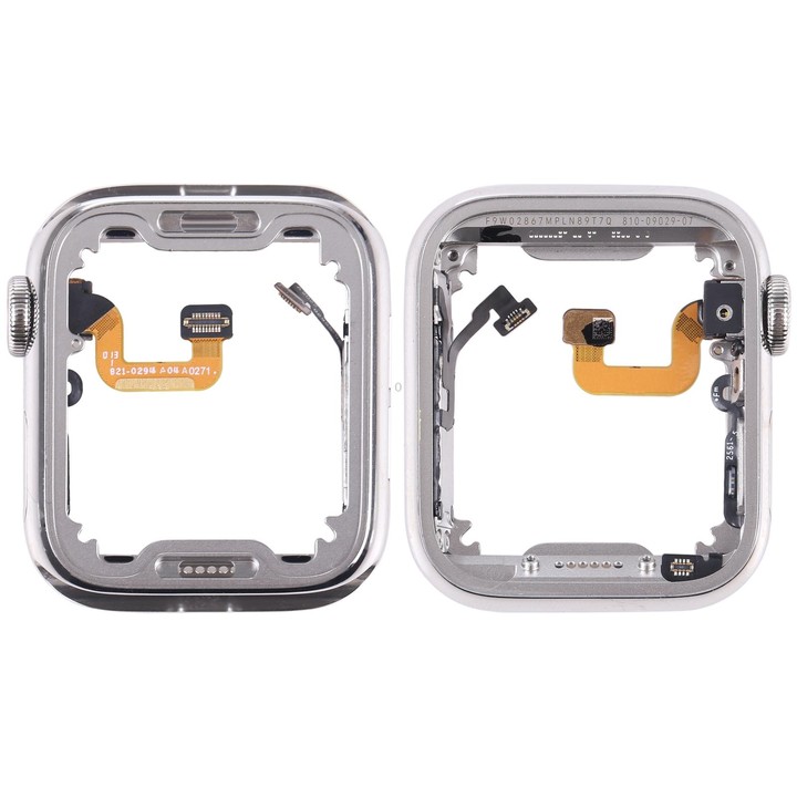 For Apple Watch Series 6 40mm Stainless Steel Middle Frame Bezel Plate with Loudspeaker / Power / Rotating Shaft Flex Cable