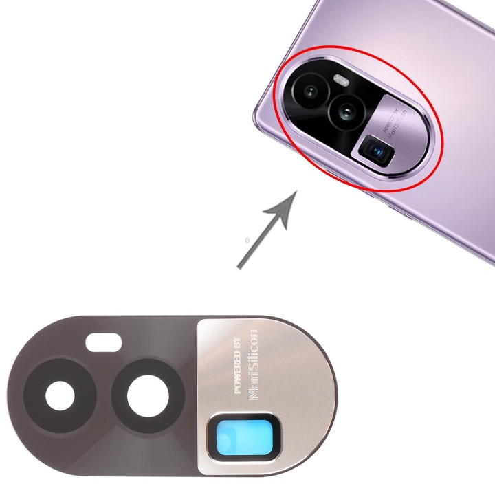 For OPPO Reno10 Pro+ Original Camera Lens Cover (Gold)