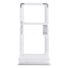 For Motorola One 5G Ace SIM Card Tray + Micro SD Card Tray (Silver)