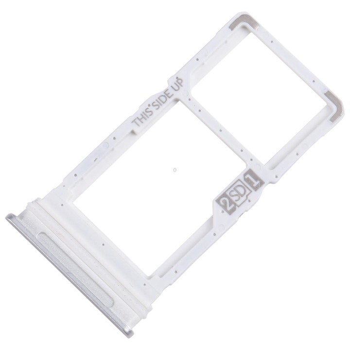 For Motorola One 5G Ace SIM Card Tray + Micro SD Card Tray (Silver)
