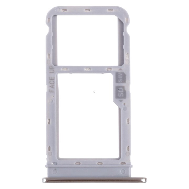 For Motorola Moto G Fast SIM Card Tray + Micro SD Card Tray (Silver)