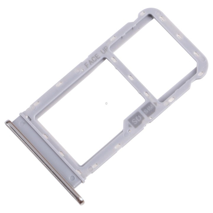 For Motorola Moto G Fast SIM Card Tray + Micro SD Card Tray (Silver)