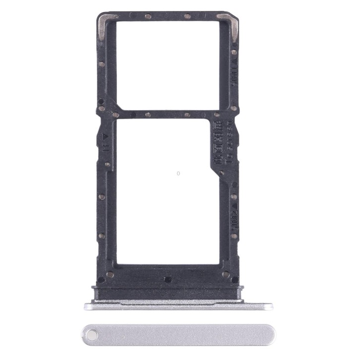 For Honor X6 SIM + SIM / Micro SD Card Tray (Silver)