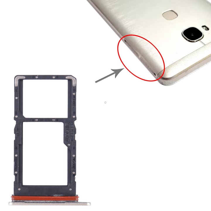For Honor X5 SIM + SIM / Micro SD Card Tray (Gold)