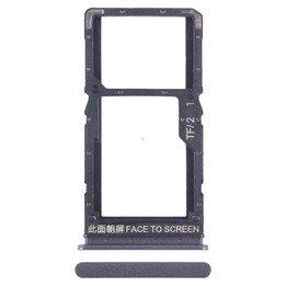 For Xiaomi Redmi Note 12 5G SIM Card Tray + SIM / Micro SD Card Tray (Black)