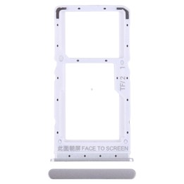 For Xiaomi Redmi Note 12 5G SIM Card Tray + SIM / Micro SD Card Tray (Silver)