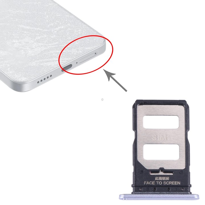 For Xiaomi Redmi Note 13 Pro+ SIM Card Tray + SIM Card Tray (Purple)