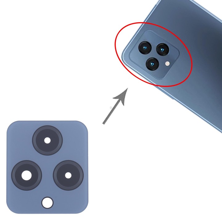 For T-Mobile Revvl 6 Back Camera Lens (Blue)