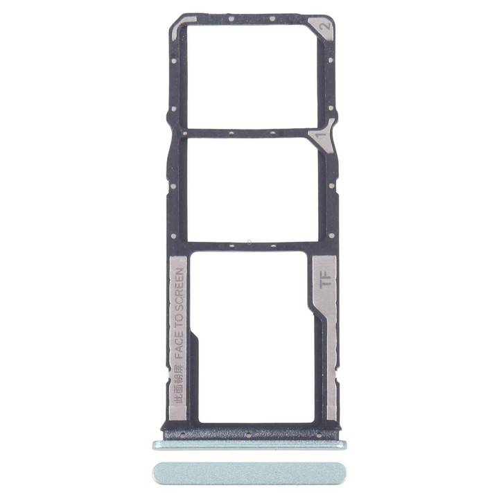 For Xiaomi Redmi 13R Original SIM Card Tray + SIM Card Tray + Micro SD Card Tray (Green)
