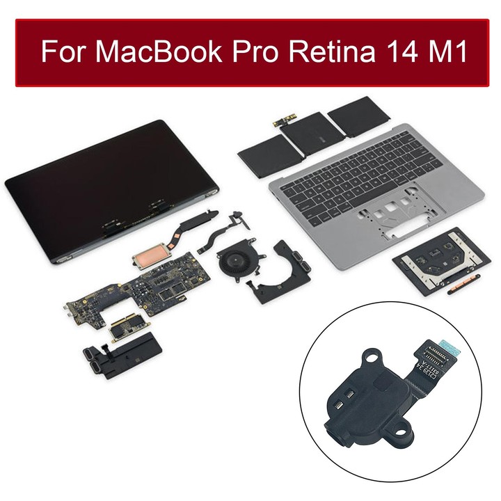 Earphone Jack Flex Cable 821-03117-A 923-06757 for MacBook Pro 14 inch M1 A2442 EMC3650 2021
