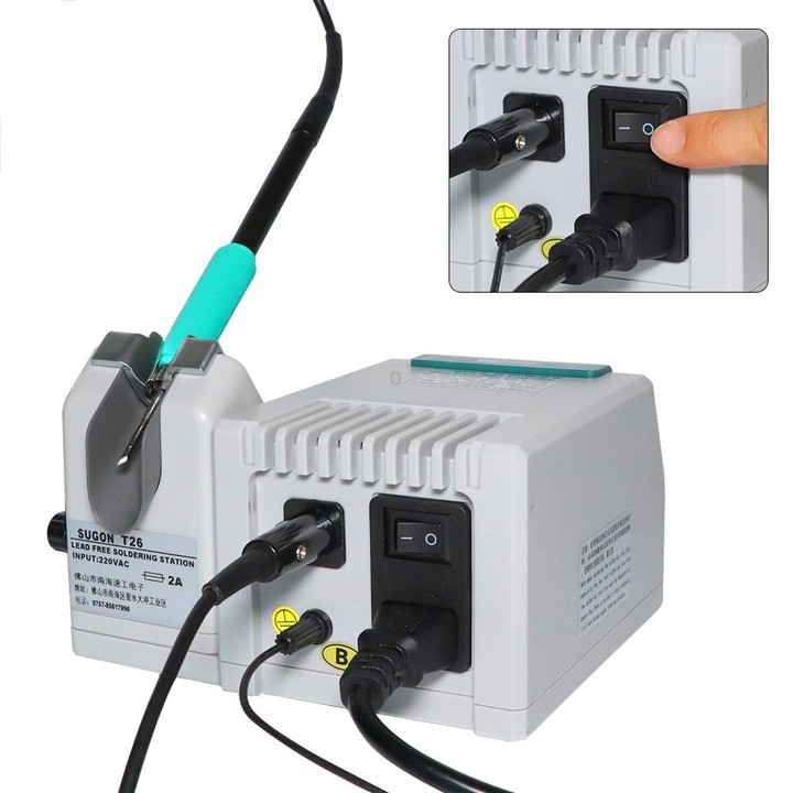 SUGON T26 Soldering Station Lead-free 2S Rapid Heating with C210-020 Soldering Iron Tip Kit, US Plug
