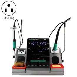 SUGON T3602 110V 240W Dual Station Nano Electric Soldering Station with Double Handle, US Plug
