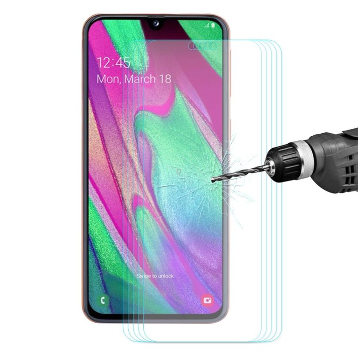 5 PCS ENKAY Hat-Prince 0.26mm 2.5D 9H Tempered Glass Protective Film for Galaxy A40