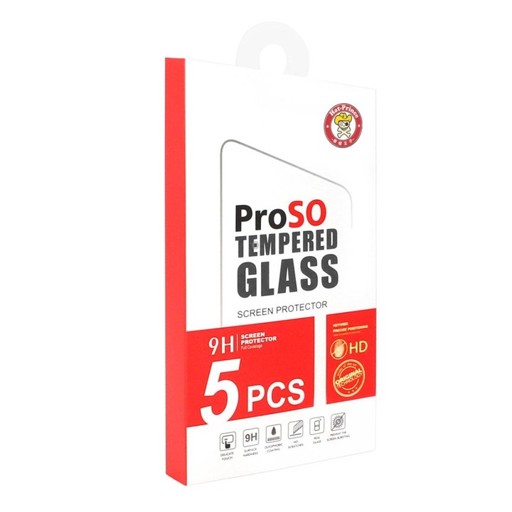 5 PCS ENKAY Hat-Prince 0.26mm 2.5D 9H Tempered Glass Protective Film for Galaxy A80