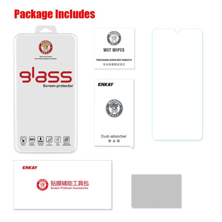 ENKAY Hat-Prince 0.26mm 2.5D 9H Tempered Glass Protective Film for Galaxy A70