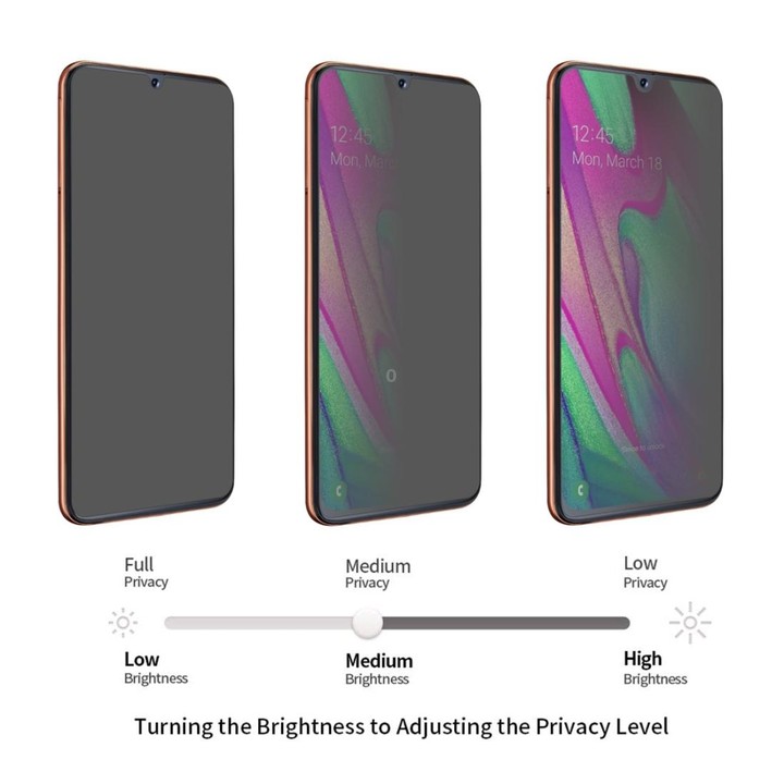 ENKAY Hat-Prince 0.26mm 9H 2.5D Privacy Anti-glare Tempered Glass Film for Galaxy A40