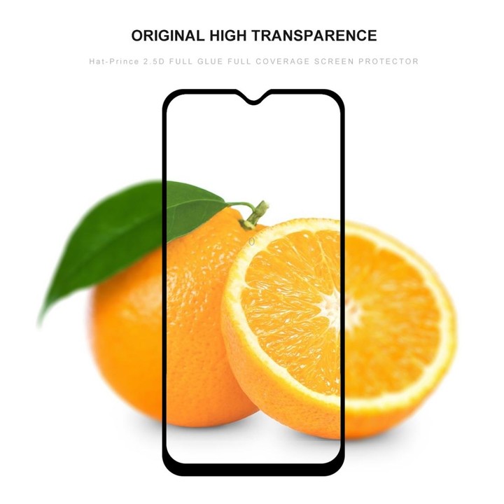 2 PCS ENKAY Hat-prince Full Glue 0.26mm 9H 2.5D Tempered Glass Film for Galaxy A20