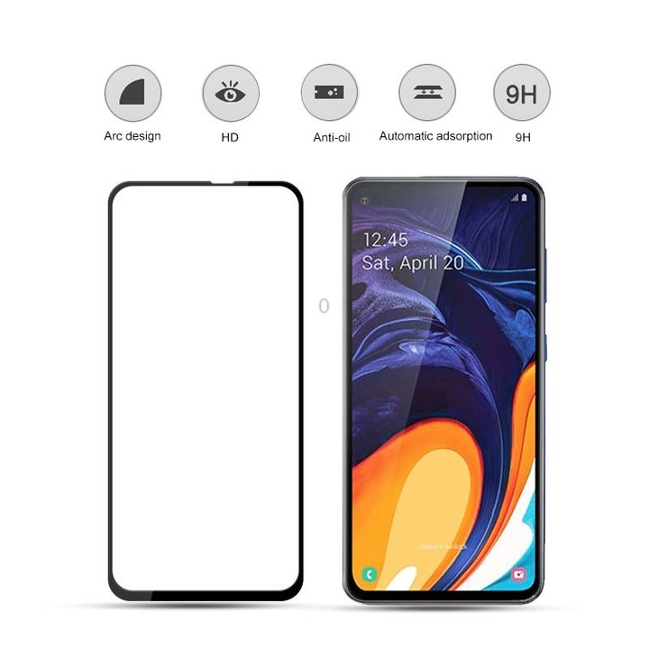 mocolo 0.33mm 9H 2.5D Full Glue Silk Print Tempered Glass Film for Galaxy A60