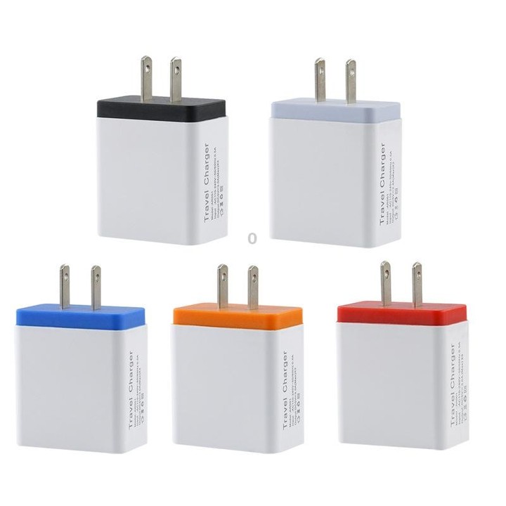 2A 3USB Mobile Phone Travel Charger US PLug(gray)