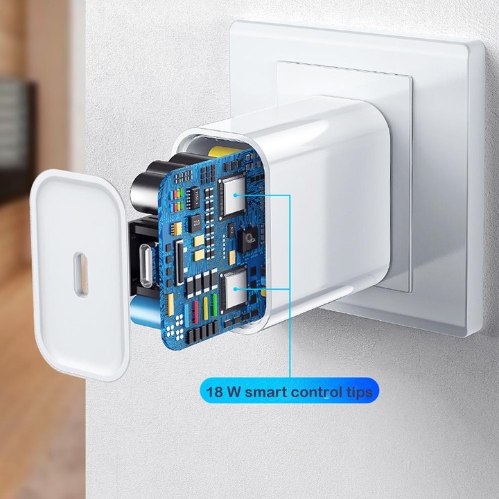 2 in 1 Single USB-C / Type-C Port Travel Charger + 3A PD 3.0 USB-C / Type-C to USB-C / Type-C Fast Charge Data Cable Set, Cable