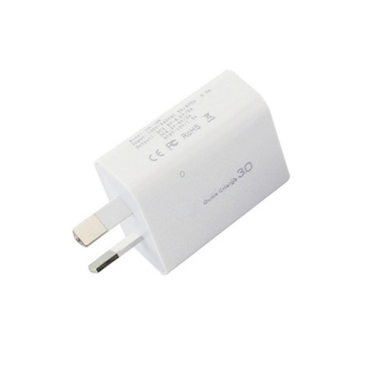 QC 3.0 18W 3A Single USB Interface Charger, AU Plug