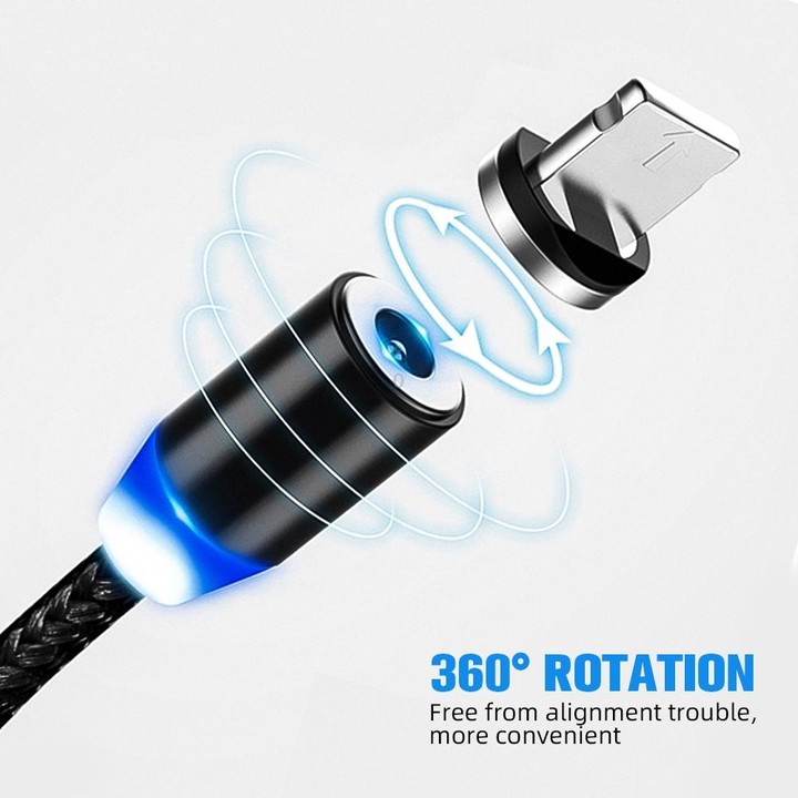 USB to USB-C / Type-C Magnetic Metal Connector Nylon Two-color Braided Magnetic Charging Cable, Cable Length: 1m(Gold)