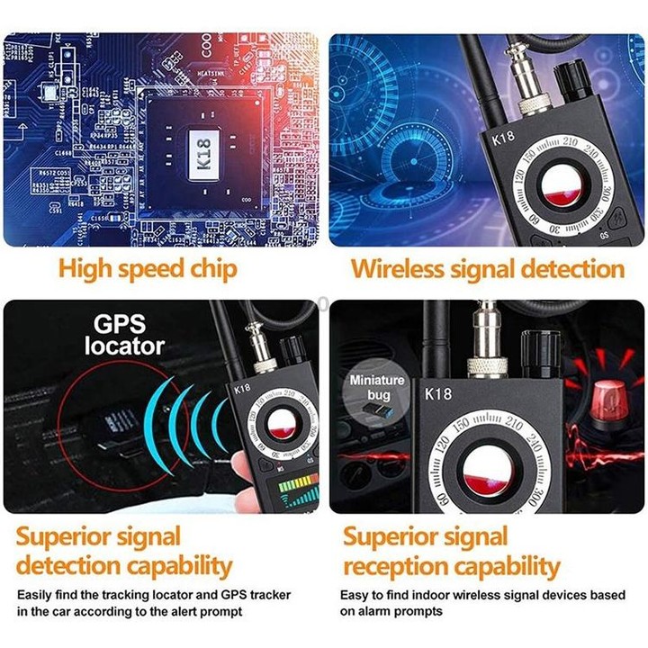 ZS-k18 GPS Tracking GSM Listening Device Finder Wireless Camera Detector
