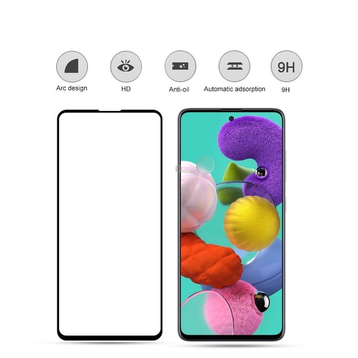 For Samsung Galaxy A51 5G 10 PCS mocolo 0.33mm 9H 2.5D Full Glue Tempered Glass Film