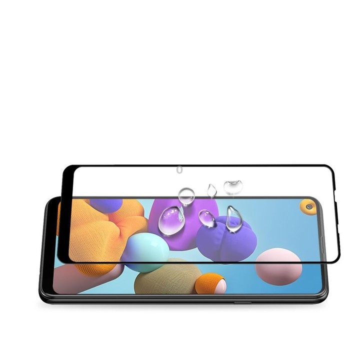 For Samsung Galaxy A21S 10pcs mocolo 0.33mm 9H 2.5D Full Glue Tempered Glass Film