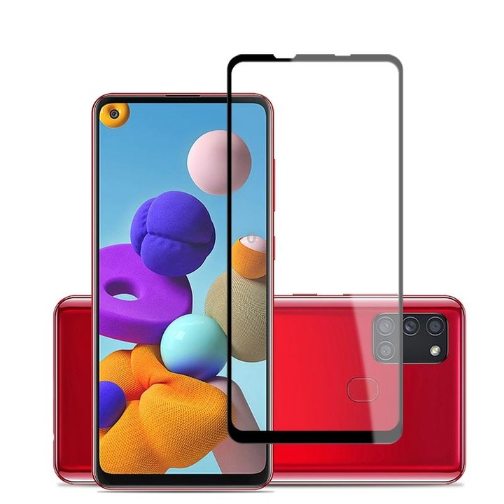 For Samsung Galaxy A21S 10pcs mocolo 0.33mm 9H 2.5D Full Glue Tempered Glass Film