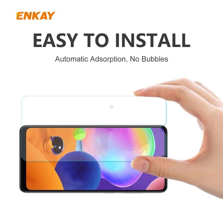 For Samsung Galaxy A31 ENKAY Hat-Prince 0.26mm 9H 2.5D Curved Edge Tempered Glass Film