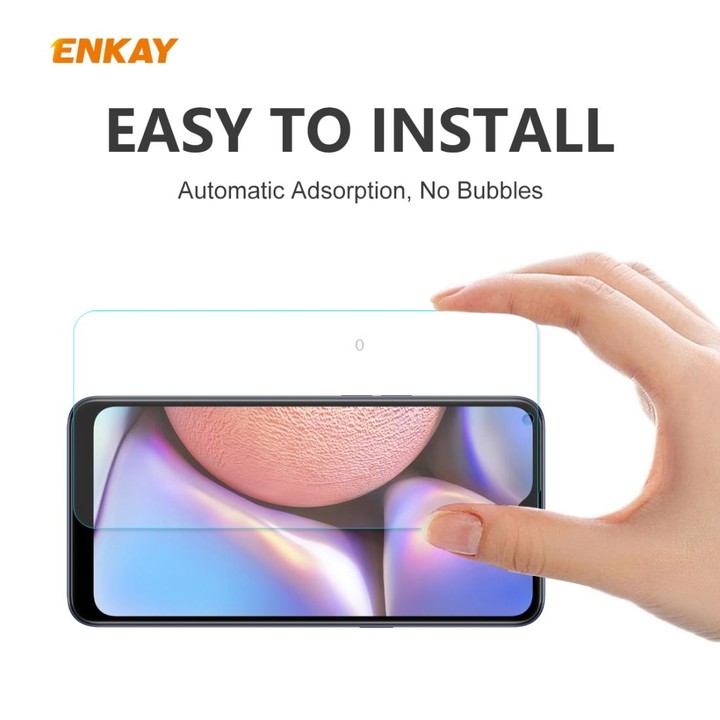 For Samsung Galaxy A10s 5PCS ENKAY Hat-Prince 0.26mm 9H 2.5D Curved Edge Tempered Glass Film
