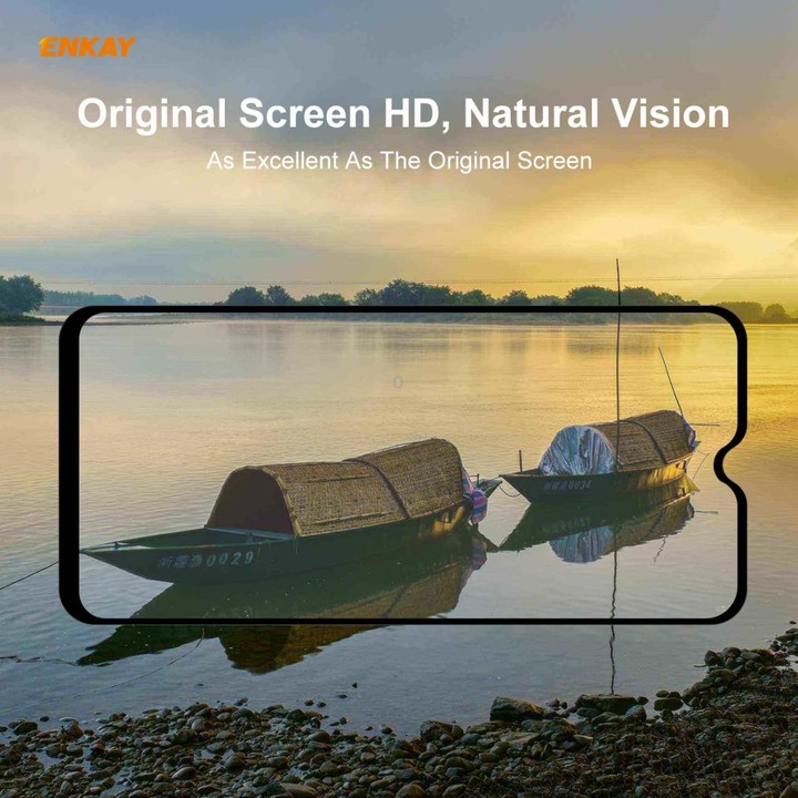 For Samsung Galaxy A01 2 PCS ENKAY Hat-Prince Full Glue 0.26mm 9H 2.5D Tempered Glass Full Coverage Film