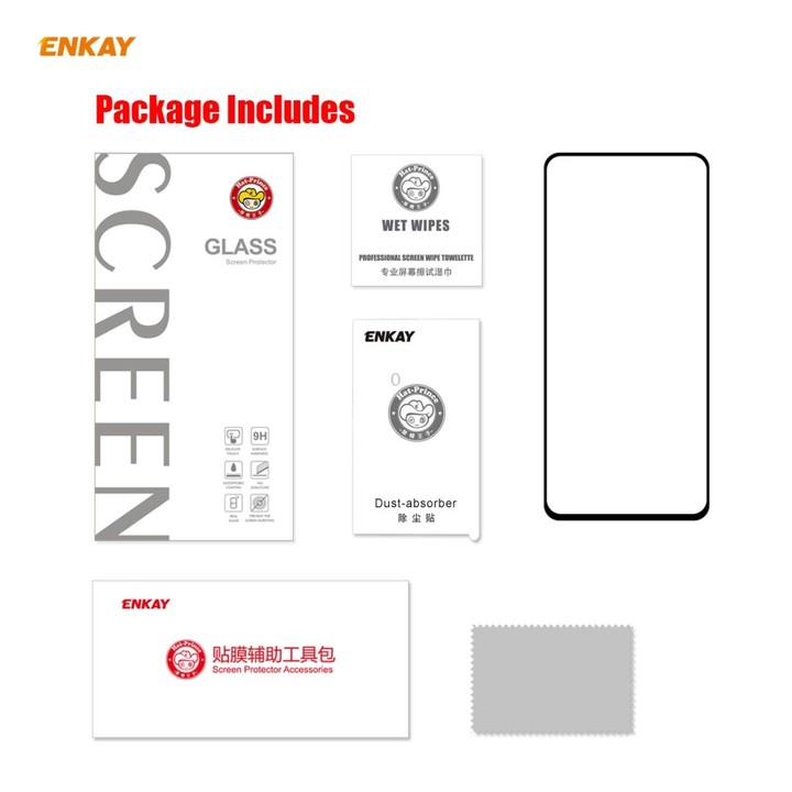 For Samsung Galaxy A11 / M11 ENKAY Hat-Prince Full Glue 0.26mm 9H 2.5D Tempered Glass Full Coverage Film