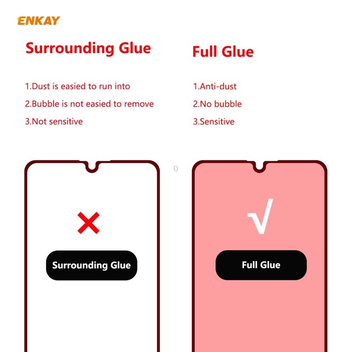 For Samsung Galaxy A41 ENKAY Hat-Prince Full Glue 0.26mm 9H 2.5D Tempered Glass Full Coverage Film