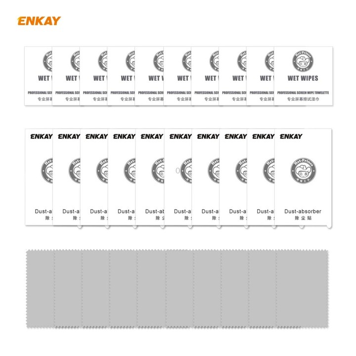 For Samsung Galaxy A11 / M11 10 PCS ENKAY Hat-Prince Full Glue 0.26mm 9H 2.5D Tempered Glass Full Coverage Film