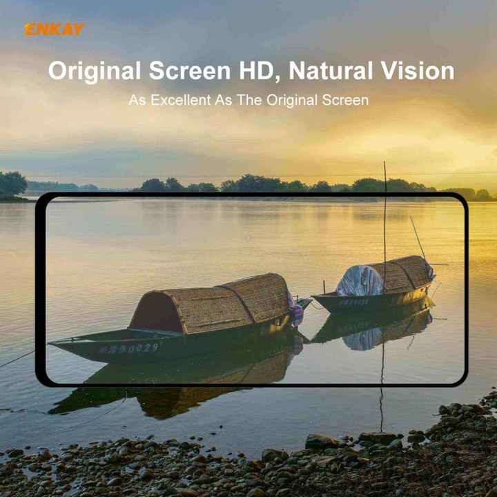 For Samsung Galaxy M31s 5 PCS ENKAY Hat-Prince Full Glue 0.26mm 9H 2.5D Tempered Glass Full Coverage Film