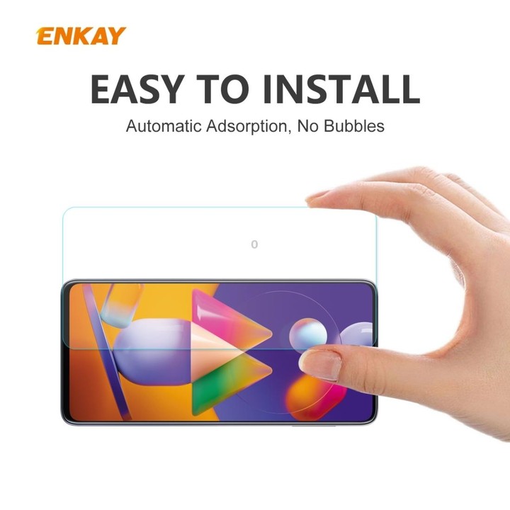 For Samsung Galaxy M31s 5 PCS ENKAY Hat-Prince 0.26mm 9H 2.5D Curved Edge Tempered Glass Film