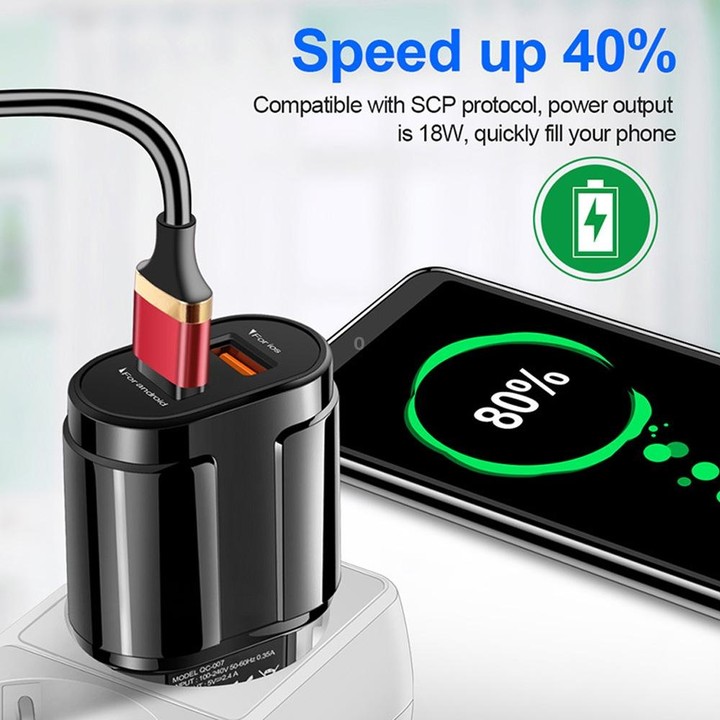 Portable Dual USB Mobile Phone Tablet Universal Charging Head Travel Charger, EU Plug(Black)