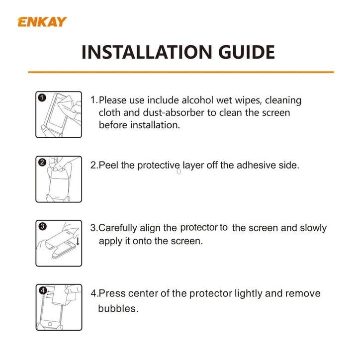 For Samsung Galaxy Note20 2pcs ENKAY Full Glue 0.2mm 9H 2.5D Tempered Glass Full Film, Support Fingerprint Unlock
