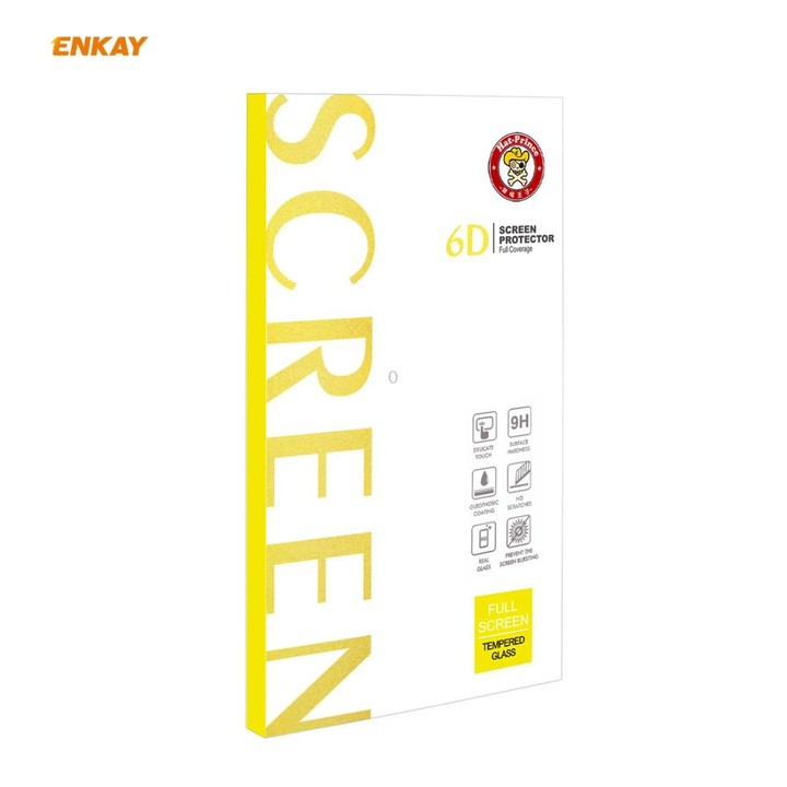 For Samsung Galaxy A71 ENKAY Hat-Prince 0.26mm 9H 6D Curved Full Screen Eye Protection Green Film Tempered Glass Protector