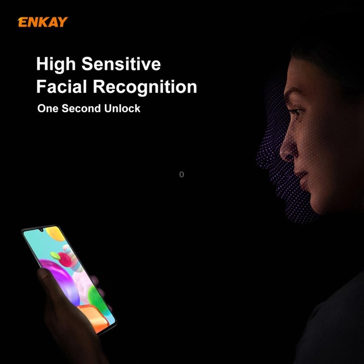 For Samsung Galaxy A41 5 PCS ENKAY Hat-Prince 0.26mm 9H 6D Curved Full Screen Eye Protection Green Film Tempered Glass Protector