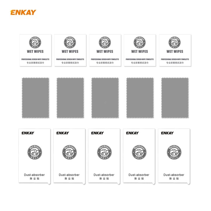 For Samsung Galaxy A42 5G 5pcs ENKAY Hat-Prince Full Glue 0.26mm 9H 2.5D Tempered Glass Full Coverage Film